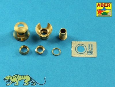 Brass turned muzzle break for Panzer IV Ausf. G + StuG III Ausf. F / F8 & G early - 1/16