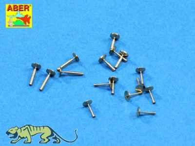 Metal-Gun-Barrels - 8 pcs QF 2 Pounder - AA Guns - POM-POM - 1/200