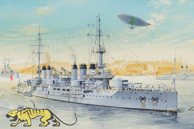 Französisches Pre-Dreadnought Schlachtschiff Voltaire - 1:350