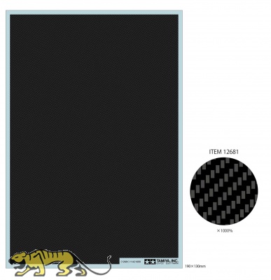 Tamiya Carbon Pattern Decal - Twill Weave / Fine