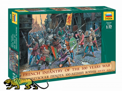 Französische Infanterie Hundertjähriger Krieg - 1:72