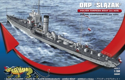 ORP Slazak - Polnisches Torpedoboot (ex A-59) - 1:350