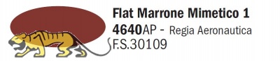 Italeri Acrylic 4640AP - Marone Mimetico 1 Matt / Flat Marrone Mimetico 1 - FS30109 - 20ml