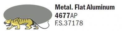 Italeri Acrylic 4677AP - Aluminium matt / Metal. Flat Aluminium - FS37178 - 20ml
