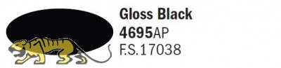 Italeri Acrylic 4695AP - Gloss Black - FS17038 - 20ml