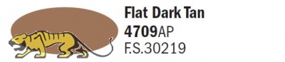Italeri Acrylic 4709AP - Dunkelbraun Tan Matt / Flat Dark Tan - FS30219 - 20ml