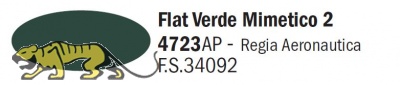 Italeri Acrylic 4723AP - Tarngrün Memetico 2 matt / Flat Verde Mimetico 2 - FS34092 - 20ml