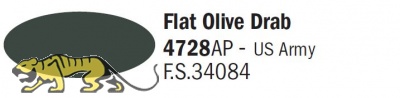 Italeri Acrylic 4728AP - Braunoliv matt / Flat Olive Drab - FS34084 - 20ml