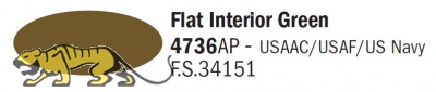 Italeri Acrylic 4736AP - Flat Interior Green - FS34151 - 20ml