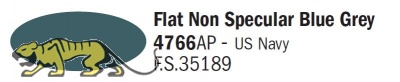 Italeri Acrylic 4766AP - Blaugrau n. reflekt. matt / Flat Non Specular Blue Grey - FS35189 - 20ml