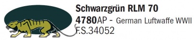 Italeri Acrylic 4780AP - Schwarzgrün RLM 70 - FS34052 - 20ml