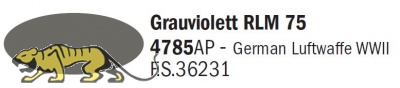 Italeri Acrylic 4785AP - Grauviolett RLM 75 - FS36231 - 20ml