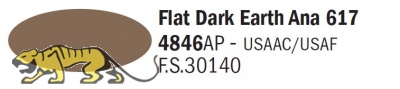 Italeri Acrylic 4846AP - Erde dunkel Ana 617 matt / Flat Dark Earth Ana 617 - FS30140 - 20ml