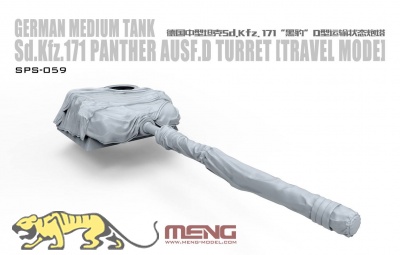 Panther Ausf. D Turm - verladen / Turret - travel-mode - 1:35