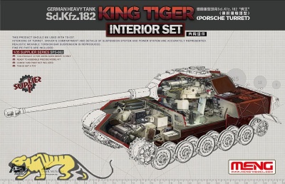 Königstiger - Porsche Turm - Interior Set für Meng TS-037 - 1:35