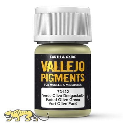 Vallejo Pigments 73122 Olivgrün verblasst (Faded Olive Green), Pigment - 35ml