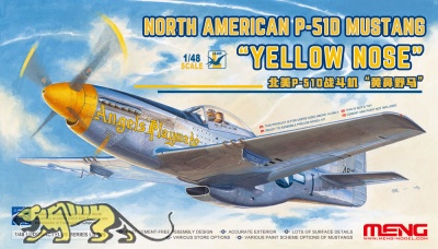 North American P-51D Mustang Fighter - Yellow Nose - 1:48