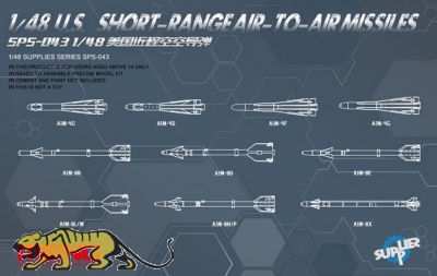 US Short-Range Air to Air Missiles - 1:48