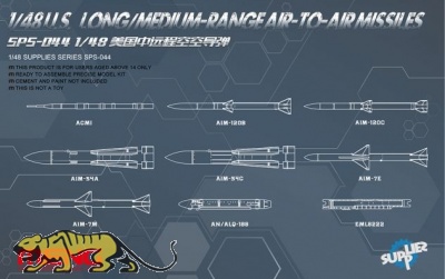US Long / Medium-Range Air to Air Missiles - 1/48