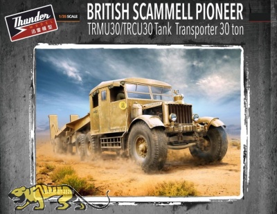 British Scammell Pioneer TRMU30 with TRCU30 Tank Transporter - 30ton - 1/35