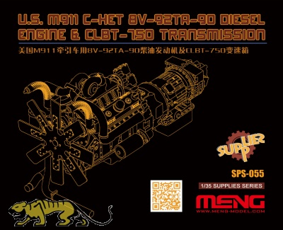US M911 C-HET 8V-92TA-80 Diesel Engine & CLBT-750 Transmission - 1:35
