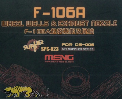 Wheel Wells & Exhaust Nozzle für Meng DS-006 F-106A - 1:72