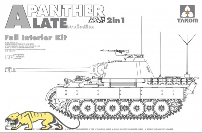 Panther - Ausf. A - Sd.Kfz. 171 / Sd.Kfz. 267 - 2in1 - Late Production with full Interior - 1:35