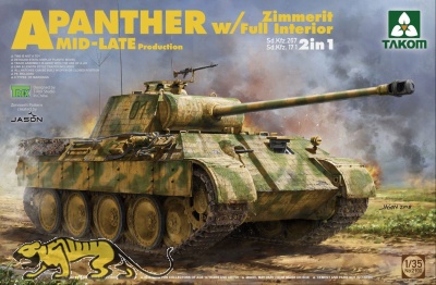 Panther - Ausf. A - Sd.Kfz. 171 - Mid-Late Production with Zimmerit and full Interior - 1:35