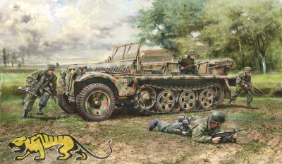 Demag D7 - Sd.Kfz. 10 - with German Paratroopers - 1:35