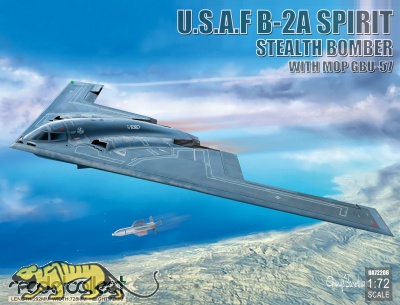 USAF B-2A Spirit - Stealth Bomber with MOP GBU-57 - 1:72
