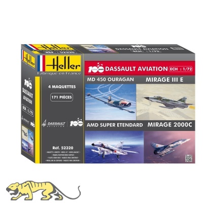 Coffret 100 ANS Dassault Aviation - 4 Modellbausätze - 1:72