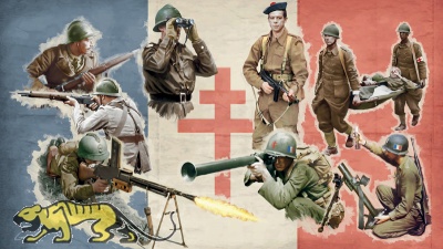 Free French Infantry - Figure-Set - 1/72