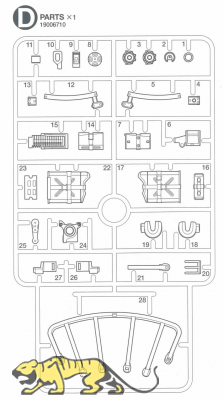 D Teile (D1-D28) für Tamiya M551 Sheridan (56043) - 1:16