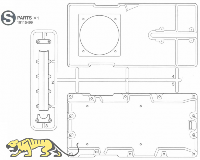 S Parts (S1-S5) for Tamiya M551 Sheridan (56043) - 1/16