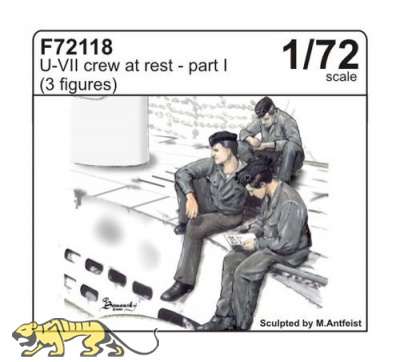 U-Boot Typ VII - Besatzung - 3 Figuren - Pause - Teil I - 1:72