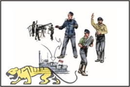 U-Boot Typ VII - Besatzung - 3 Figuren - Flakbesatzung 2cm Flak - 1:72
