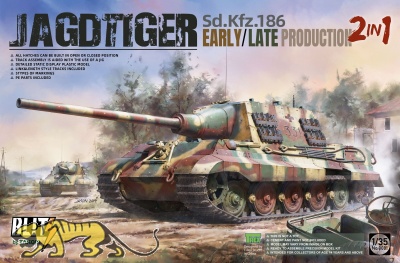 Jagdtiger - Sd.Kfz. 186 - Frühe / Späte Produktion - 2in1 - 1:35