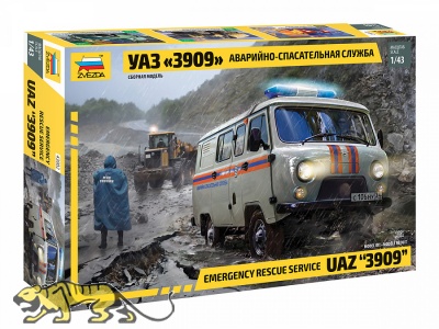 UAZ 3909 - Emergency Rescue / Rettungswagen - 1:43