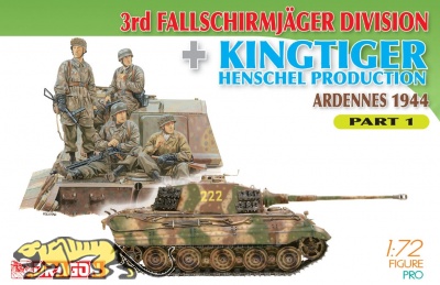 3rd Fallschirmjäger Division + Kingtiger Henschel Production - Ardennes 1944 - Part 1 - 1/72