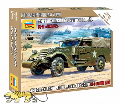 M3 Scout Car - US Armored Personnel Carrier - 1:100