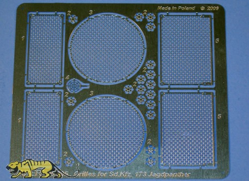 ABER Grilles for Sd.Kfz.173 Jagdpanther 1:25