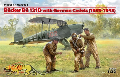 Bücker Bü 131D - Schulflugzeug mit Kadetten - 1:32