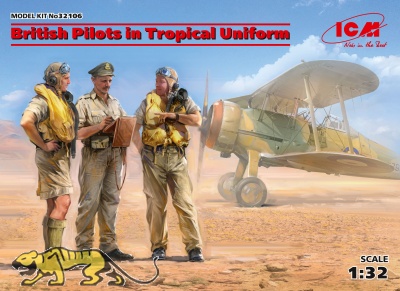 British Pilots in Tropical Uniform - 1/32