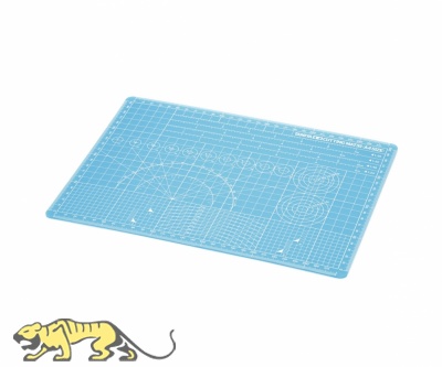 Tamiya Schablonen-Schneidunterlage - Blau - A4 Format