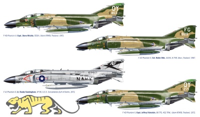 F-4 C / D / J Phantom II Aces - USAF / US Navy Aces - 1/72