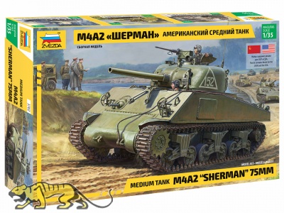 M4A2 Sherman 75mm - US Medium Tank - 1/35