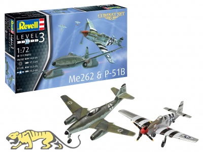 Combat Set - Messerschmitt Me 262 & P-51B Mustang - 1:72