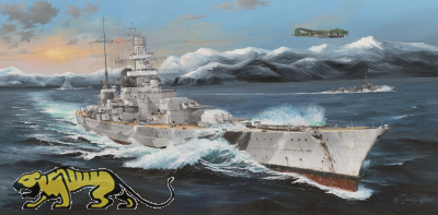 German Kriegsmarine Battleship Scharnhorst - 1/200