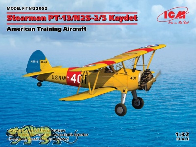 Stearman PT13 / N2S-2/5 Kaydet - American Training Aircraft - 1:32