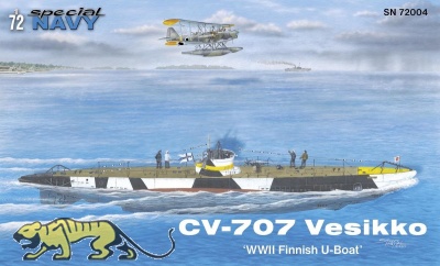CV 707 Vesikko - WWII Finnisches U-Boot - 1:72
